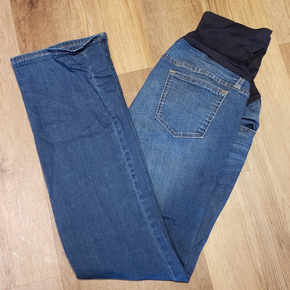 A-glow Maternity Band Bootcut Jeans